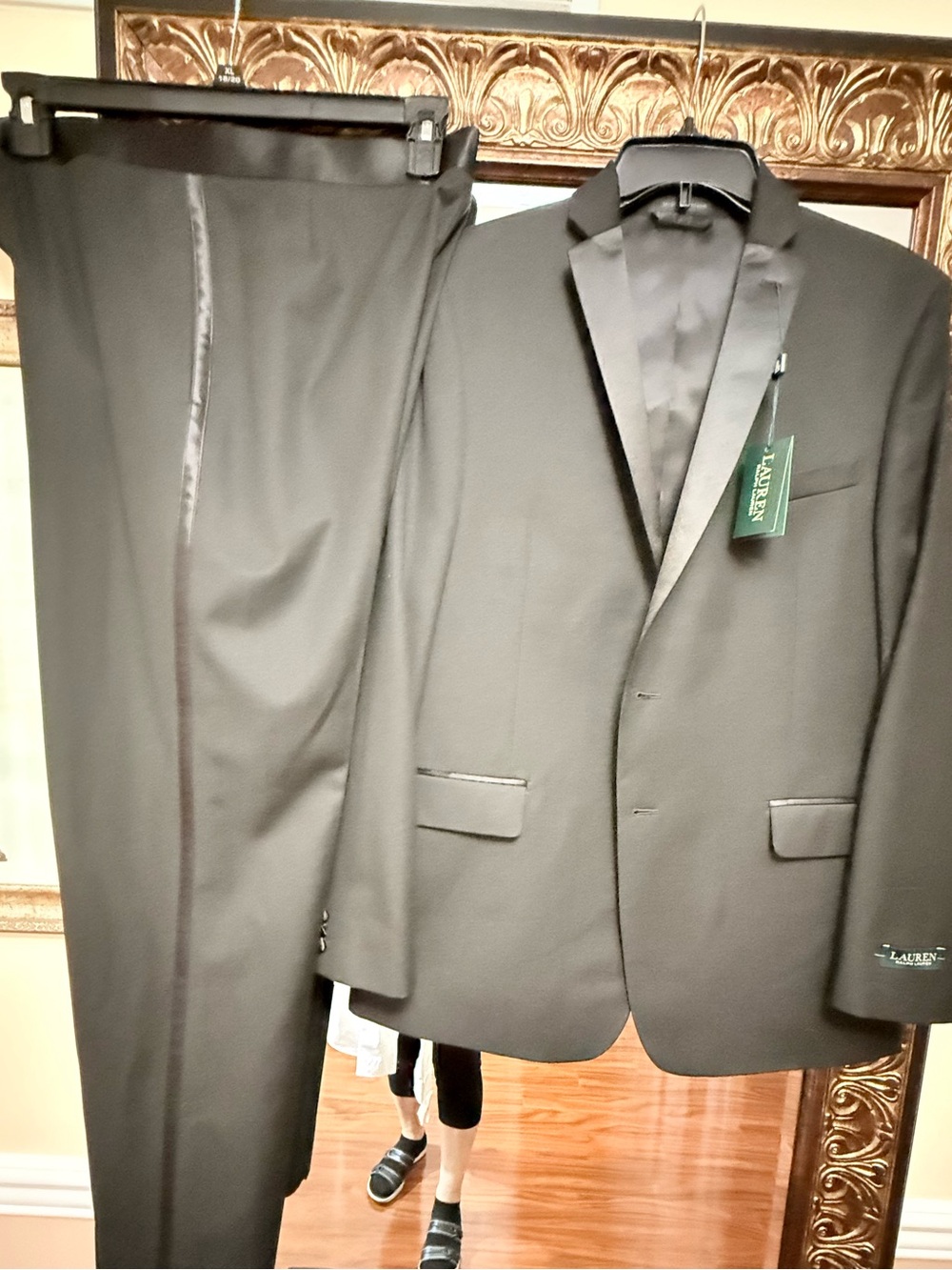 Ralph Lauren Men’s Black Satin-Lapel Tuxedo Jacket & Pants